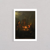 Night Market At The Groenmarkt, The Hague, 1852, Petrus Van Schendel, Poster